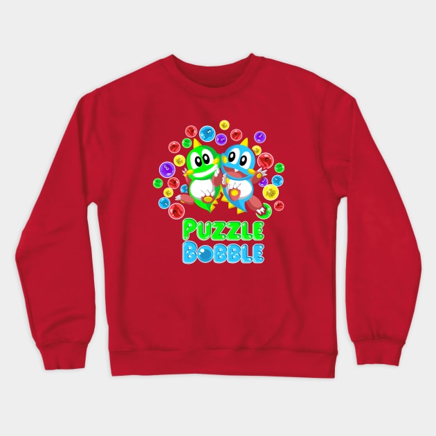 Puzzle Bobble Crewneck Sweatshirt by FallingStar